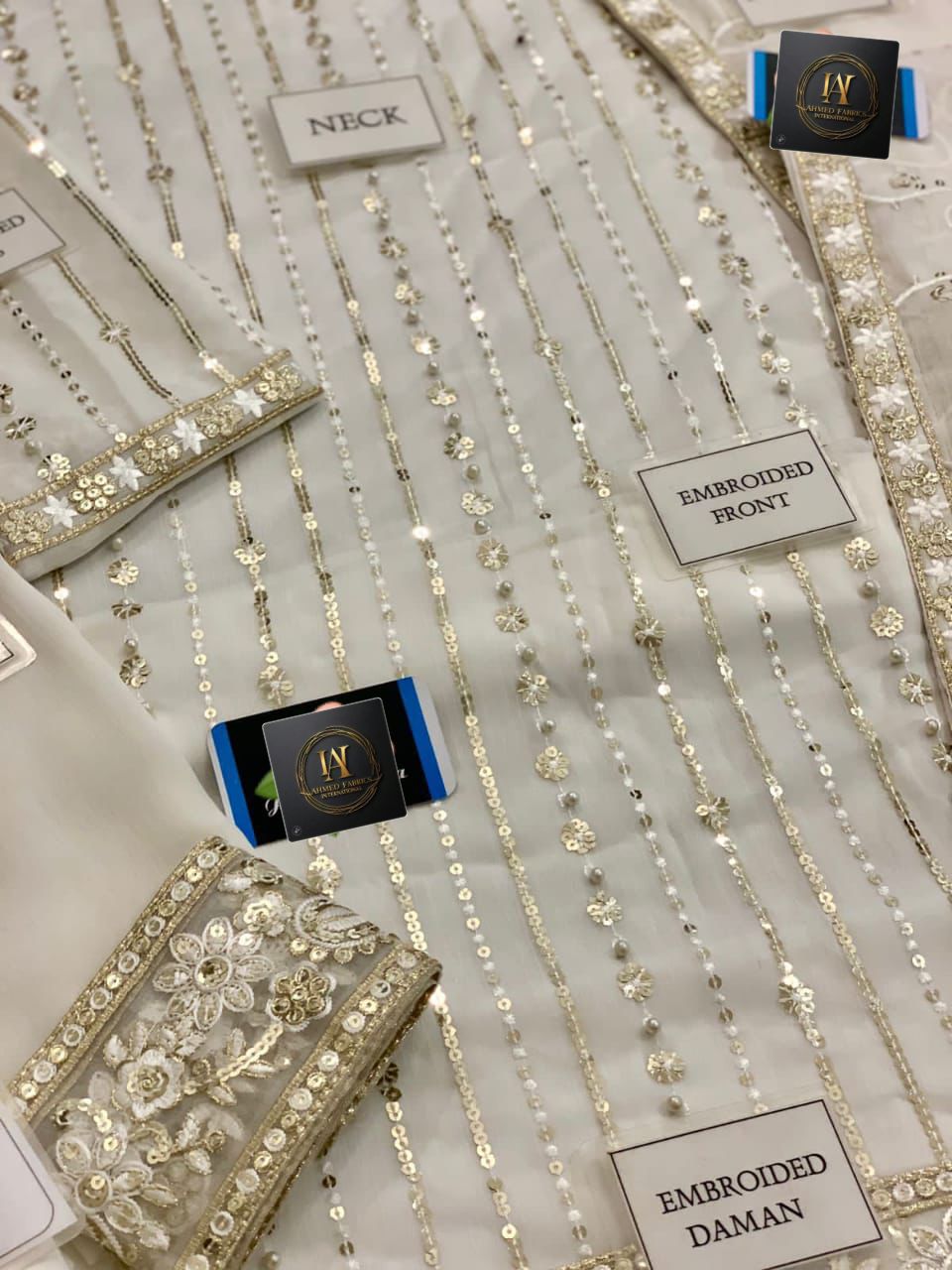 3PC UNSTITCHED CHIFFON SUIT
