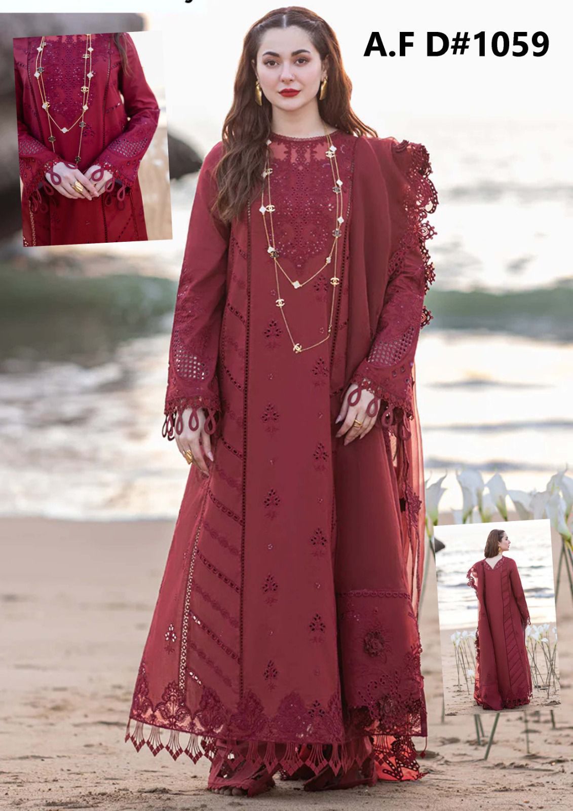 3PC UNSTITCHED FANCY SUIT