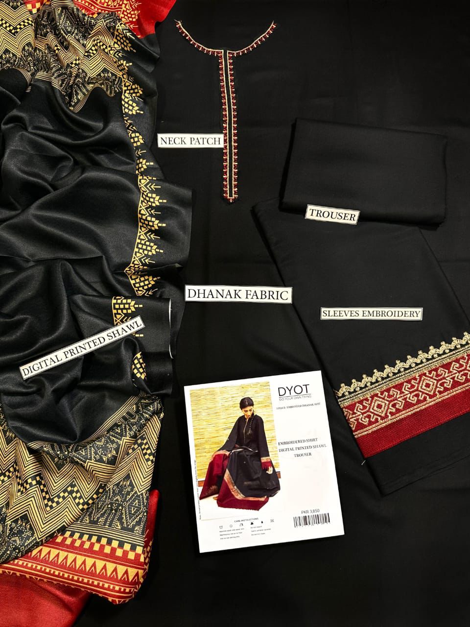 3PC UNSTICHED SUIT
